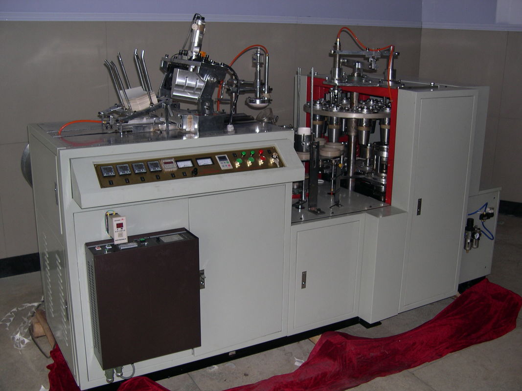 PE Disposable Paper Cup Making Machine Ultrasonic System One Two Side