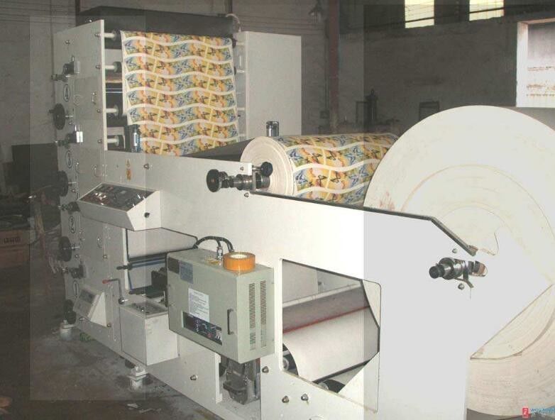 4 Colors Flexo Printing Machine Max Width 850mm White Speed 50m/Min Easy Operation