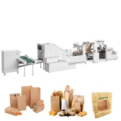 CE Fully Automatic Khaki Paper Bags Machinery 60gsm Paper Courier Bag Making Machine