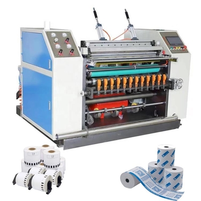 Full Automatic Thermal POS ATM Paper Slitting Machines With Coreless Reiwnd