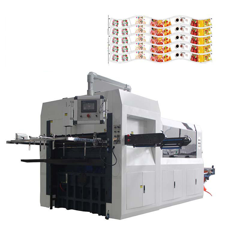 PLC Control Fully Automatic Paper Cup Die Cutting Machine For Paper Cup Fan
