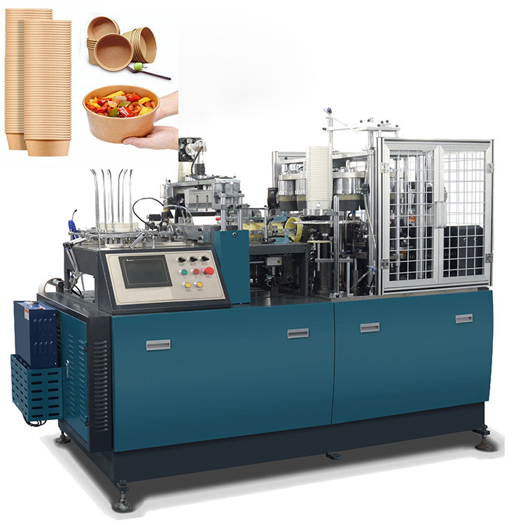 fully automatic PE coated fast food container paper bowl making machine