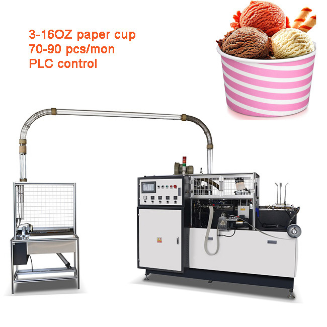Hot And Cold Drink 85 Pcs/Min Glass Paper Cup Making Machines