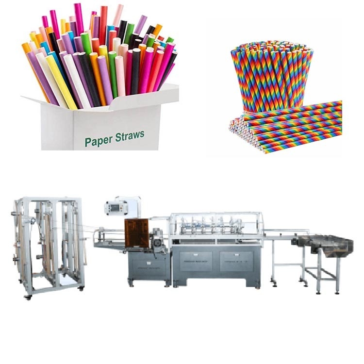 Custom Disposable 70-1050mm Paper Straw Machines 35-50 M/Min