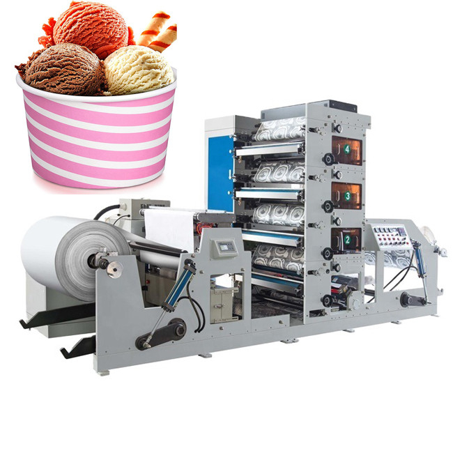 360 Plate Adjustment Paper Cup Printing And Cutting Machine With IR Dryer