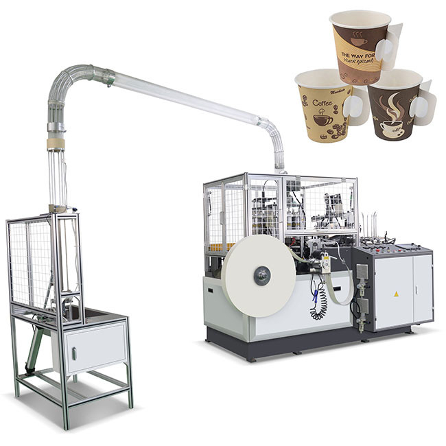 PLC Single PE Or Double PE Disposable Coffee Handle Paper Cup Machine
