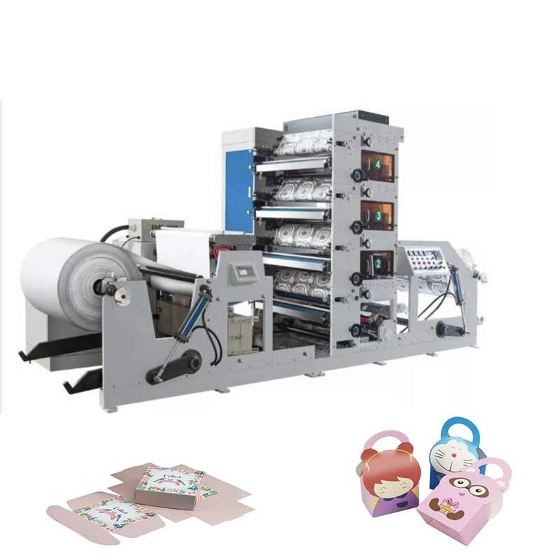 4 Colors 50m-60m/Min Paper Cup Printing Machines Full Automatic