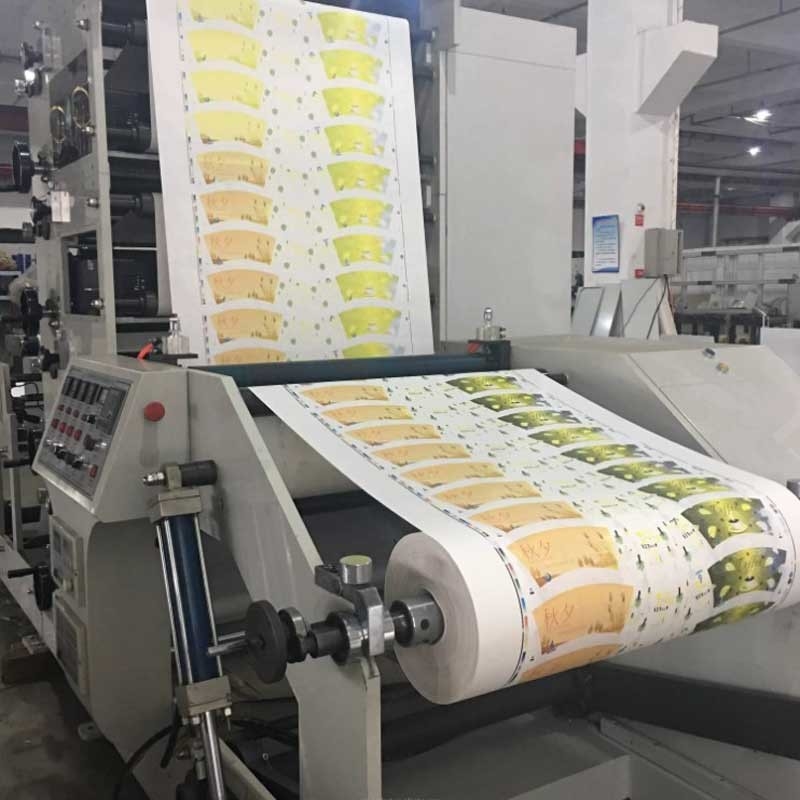 36kw Adhesive Paper Cup Logo Printing Machine 4500kg Flexographic Printing Machine
