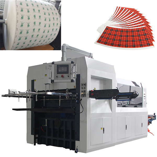 OEM 100-500gsm Paper Roll Die Cutting Machine 180 Times/Min
