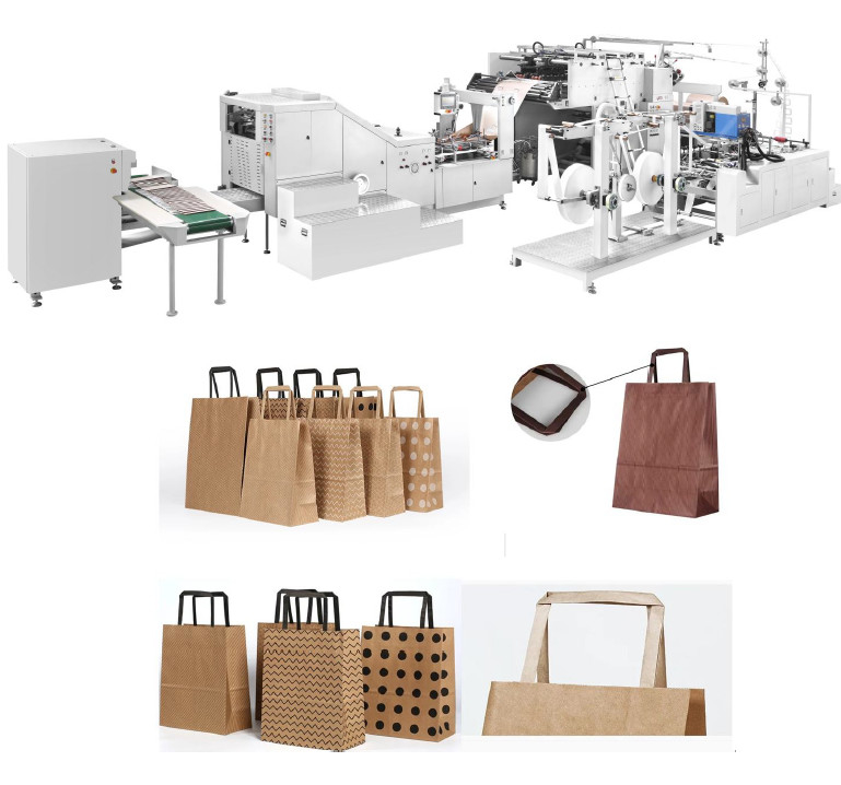 150 Pcs/Min 80-140g/M2 Paper Bag Forming Machine For Square Bottom Bag