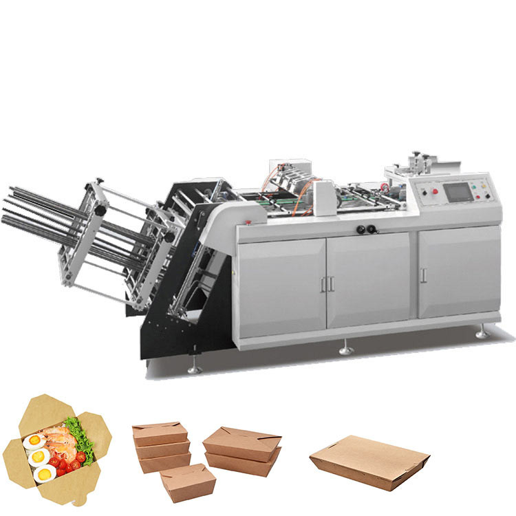4.5kw/H Automatic High Speed Paper Lunch Box Machine 150pcs/Min