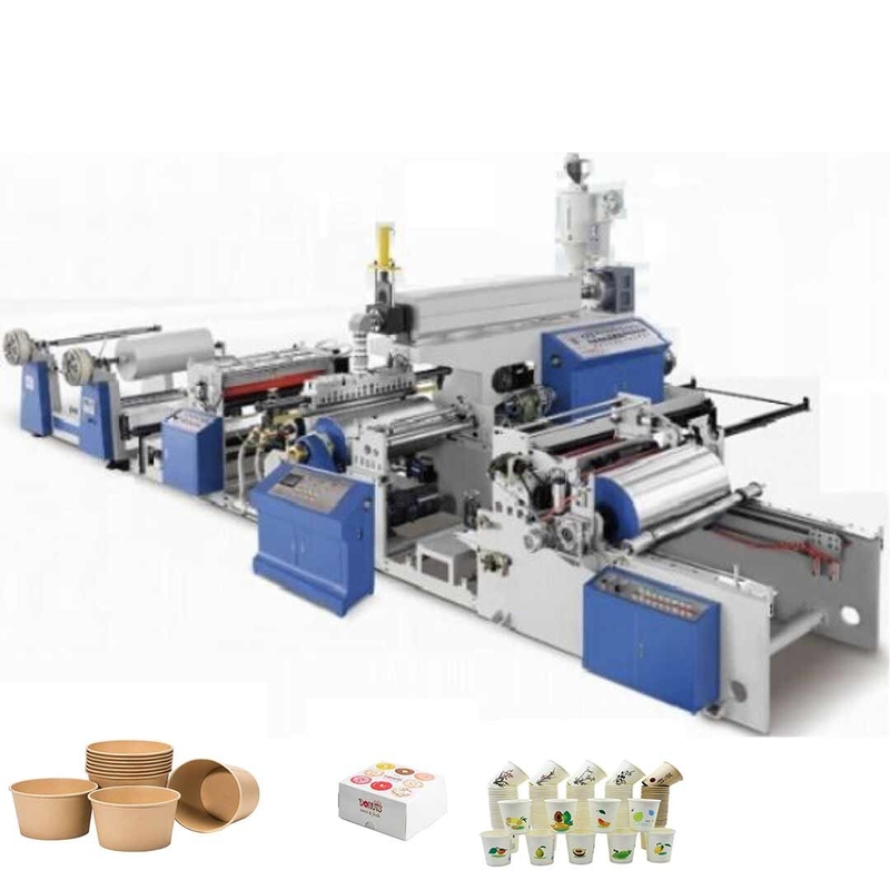 165kw Extrusion Lamination Paper PE Coating Machine 800-1600mm Width