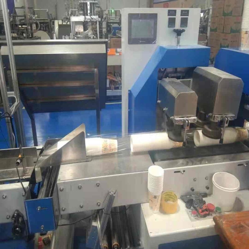 Dia 60mm To 90mm Paper Cup Packing Machine 2.8kw One Time Paper Cup Machine