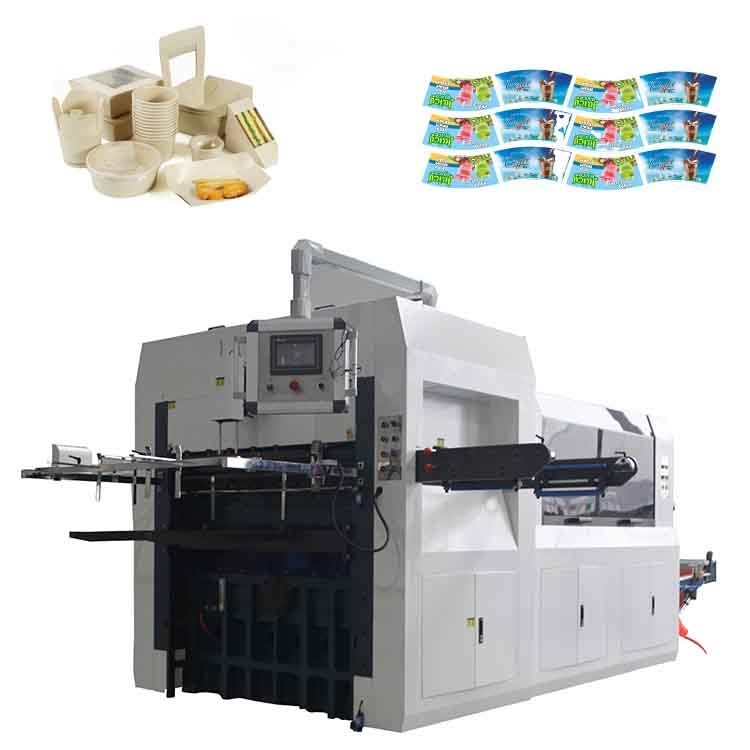 Automatic Jumbo Roll Paper Cup Die Cutting Machine For PE - Coated Paper