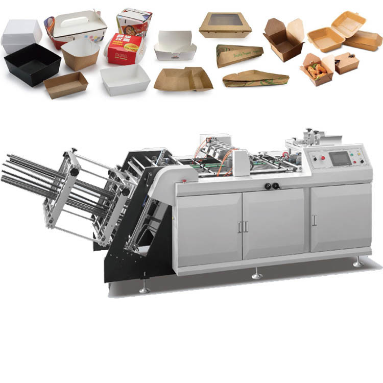 Automatic Box Counting Automatic counting collection 150pcs / min paper lunch box machine