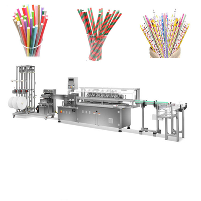 CE Automatic Stable Flexible Paper Straw Machines With Pneumatic Blades