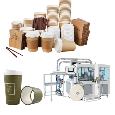 Full Servo Automatic Tea Coffee Cup Making Machine 140-170 Pcs/Min