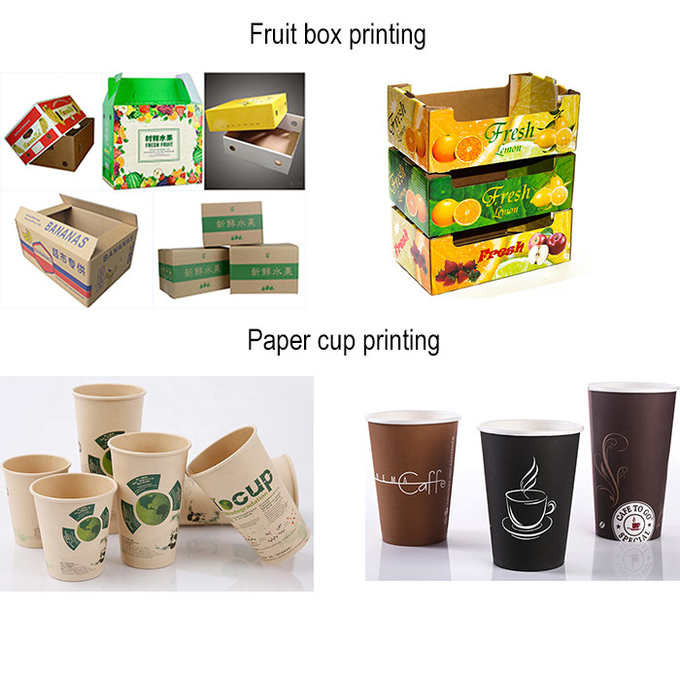 Water Based Ink Flexo Pizza Box Printing Machine Fully Automatic